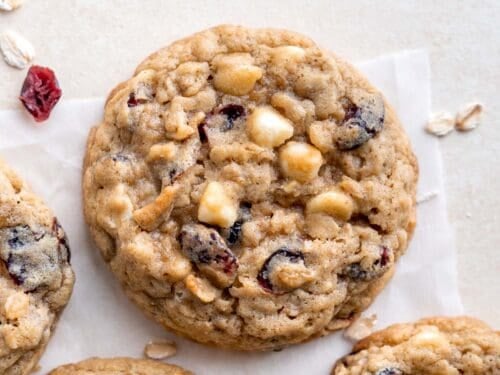 Oatmeal, White Chocolate & Craisin Cookies