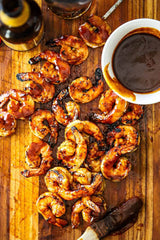 BBQ Spiced Rubbed Shrimp - Cucumber Mango Salad