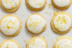 Lemon Cookies with Lemon Frosting